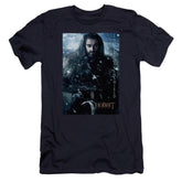 The Hobbit Thorin Poster Men's Ultra-Soft 30/1 Cotton Slim Short-Sleeve T-Shirt